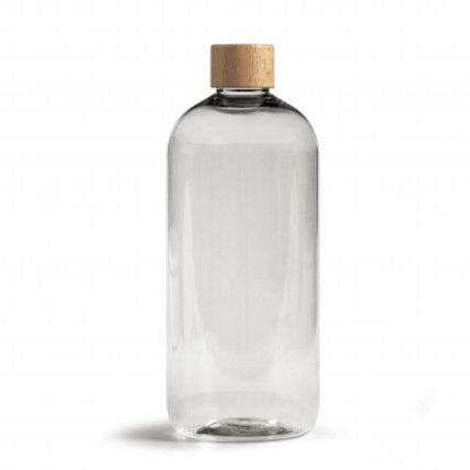 Gourde en plastique recyclé♻️ et bois Bubu translucide