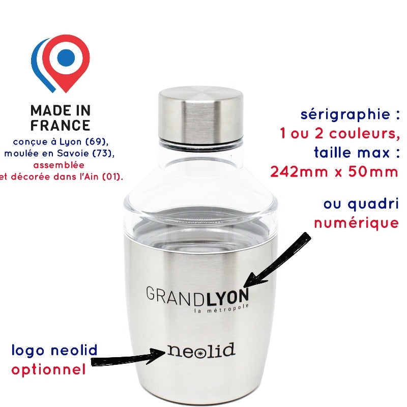 Gourde isotherme 40 cl ou 75 cl personnalisée