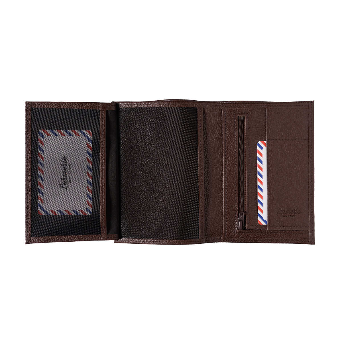 Grand portefeuille ALBERT en cuir grainé Larmorie® Made in France 🇫🇷