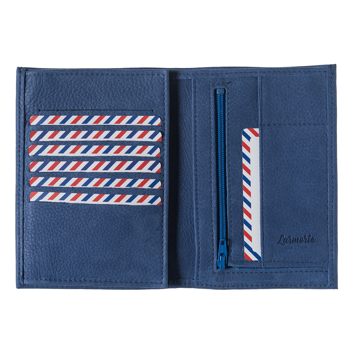 Grand portefeuille ALBERT en cuir grainé Larmorie® Made in France 🇫🇷