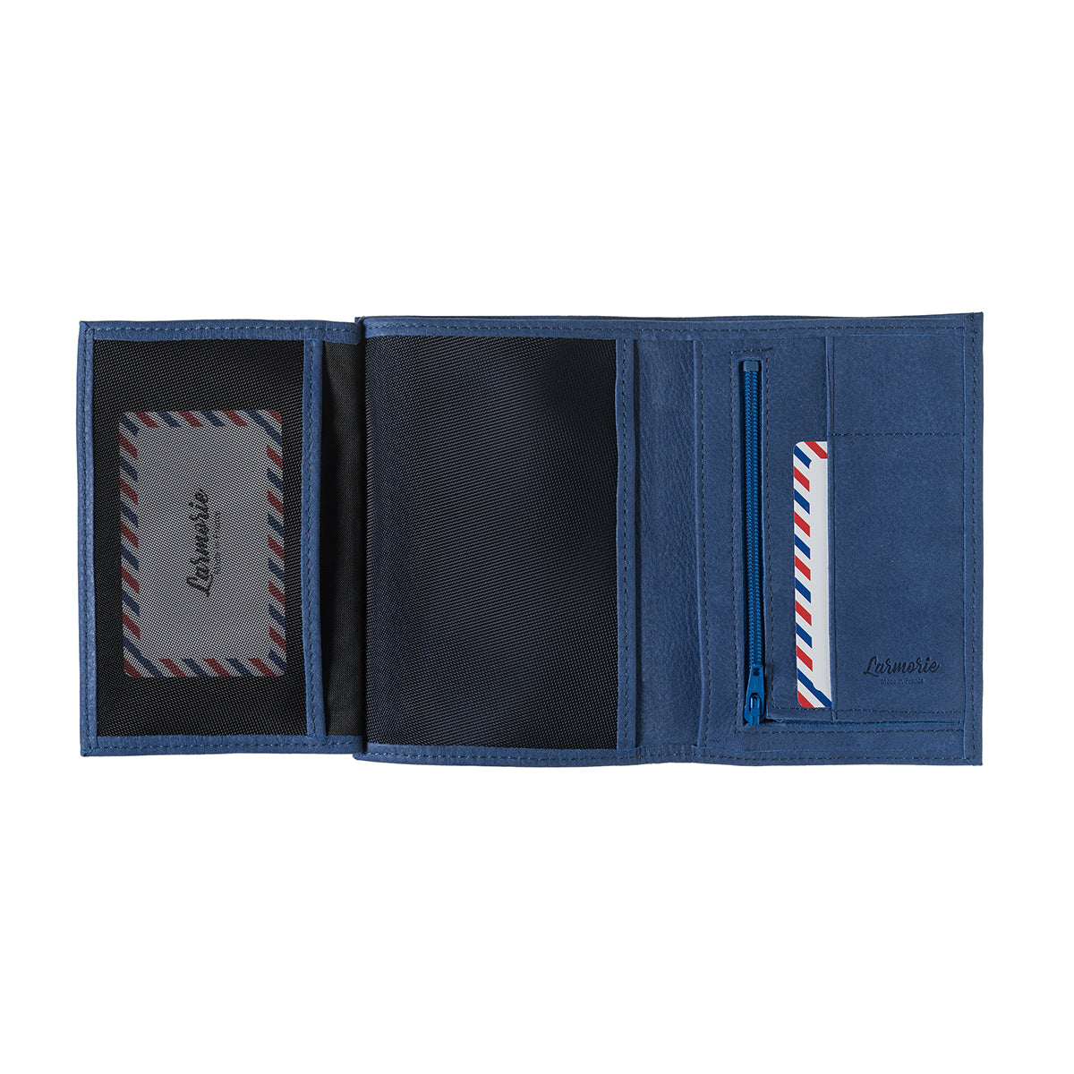 Grand portefeuille ALBERT en cuir grainé Larmorie® Made in France 🇫🇷