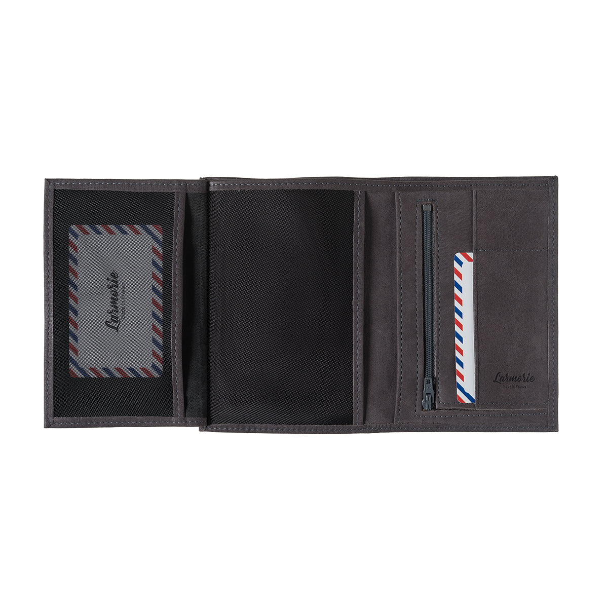 Grand portefeuille ALBERT en cuir grainé Larmorie® Made in France 🇫🇷