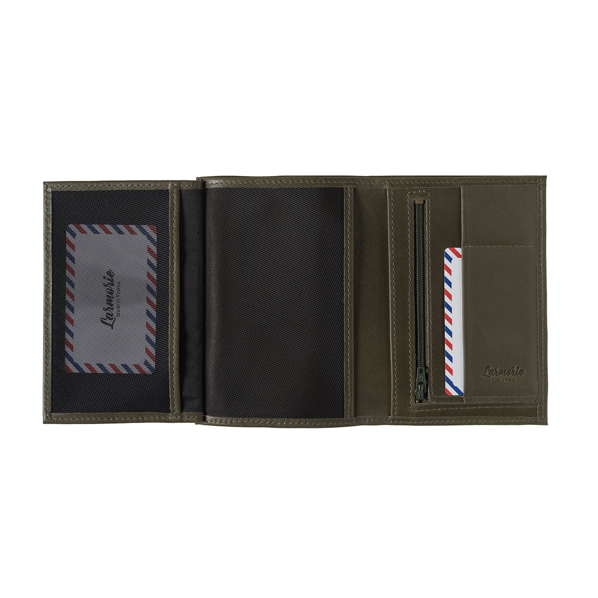 Grand portefeuille ALBERT en cuir grainé Larmorie® Made in France 🇫🇷