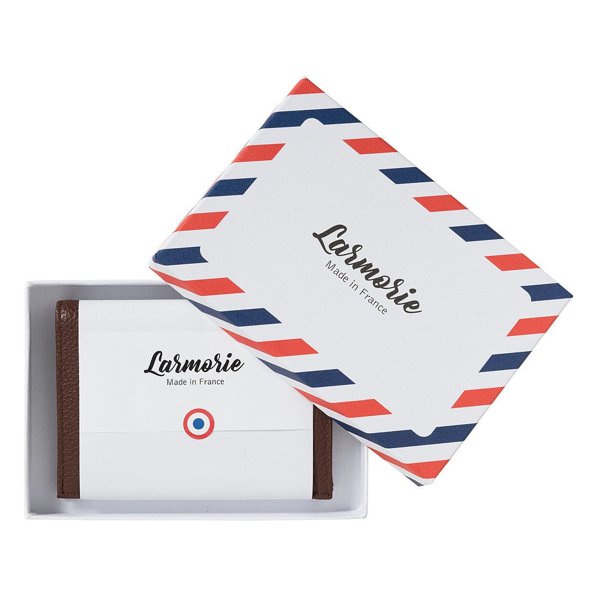 Grand portefeuille ALBERT en cuir grainé Larmorie® Made in France 🇫🇷