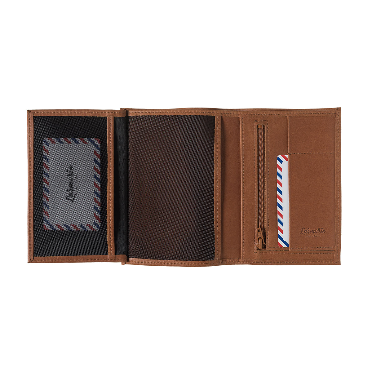 Grand portefeuille ALBERT en cuir grainé Larmorie® Made in France 🇫🇷