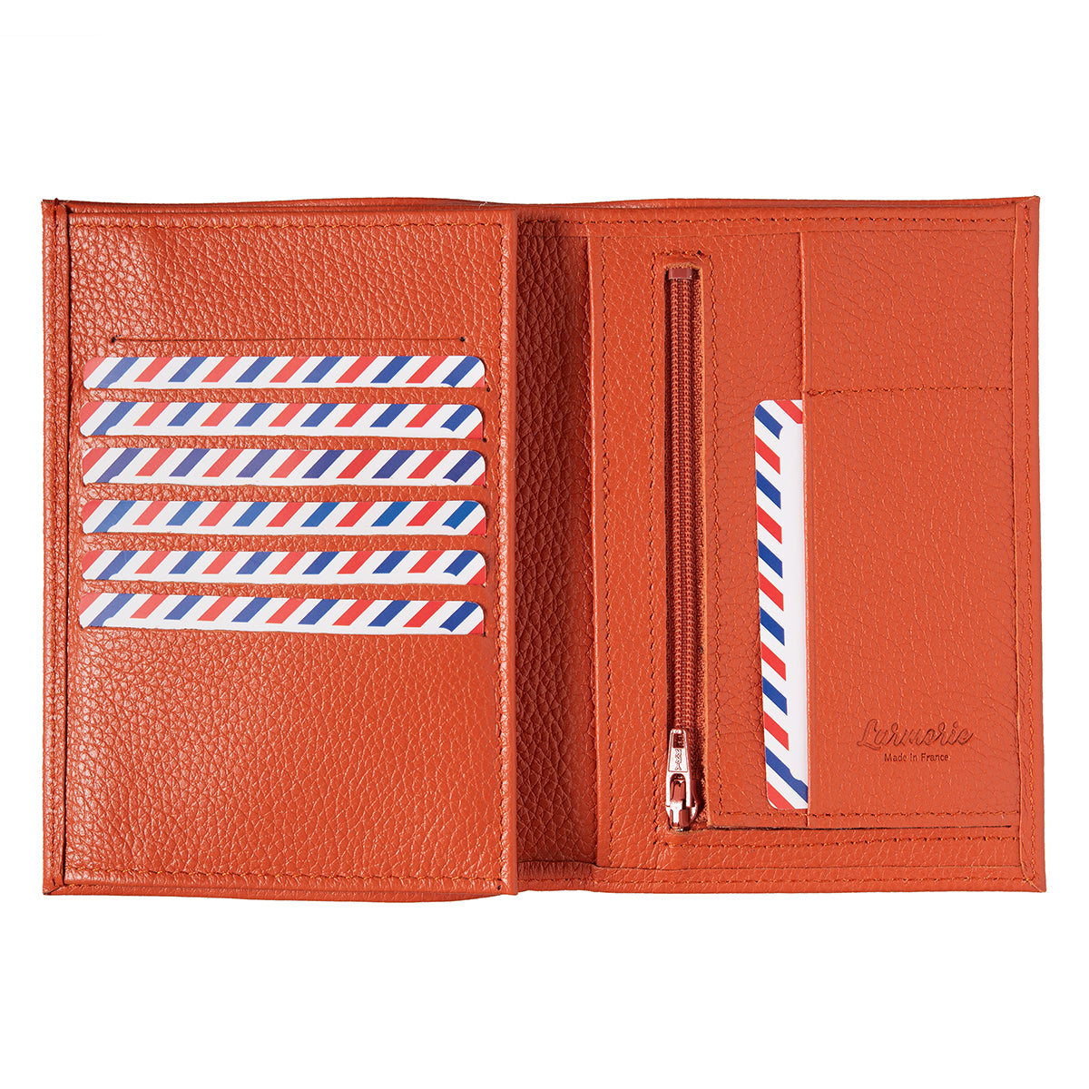 Grand portefeuille ALBERT en cuir grainé Larmorie® Made in France 🇫🇷