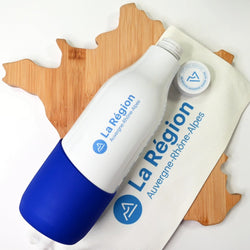 Gourde isotherme démontable en PET Biosourcé ♻️-Le Cadeau Français®