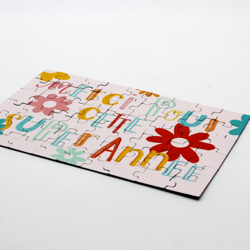 Puzzle 54 pièces personnalisé en pot métal fabrication France 🇫🇷