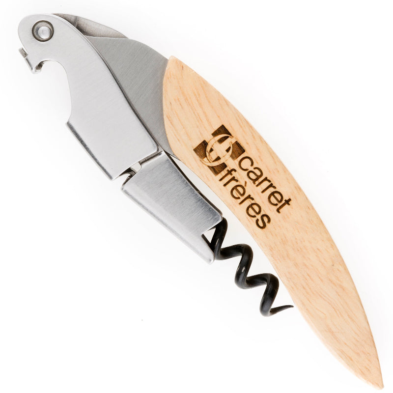 Sommelier L'Iroquois avec manche en bois personnalisable fabrication France 🇫🇷