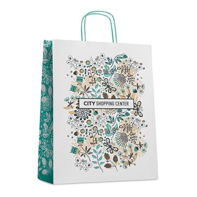 Sac en papier avec poignée personnalisé