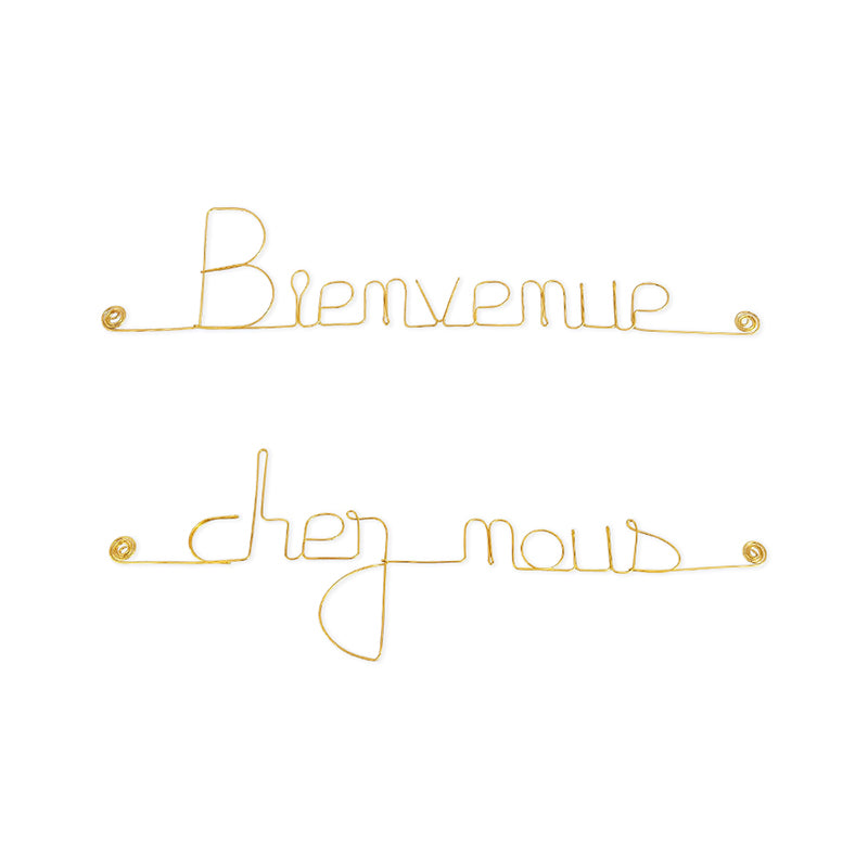 Décoration murale avec citations en métal Bijoux de Mur® fabrication France 🇫🇷