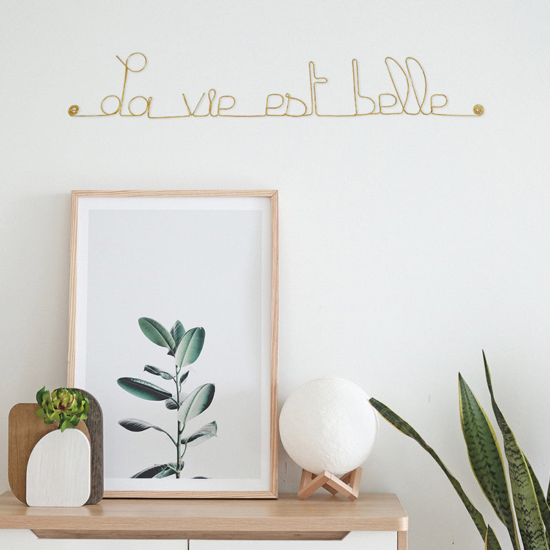 Décoration murale avec citations en métal Bijoux de Mur® fabrication France 🇫🇷