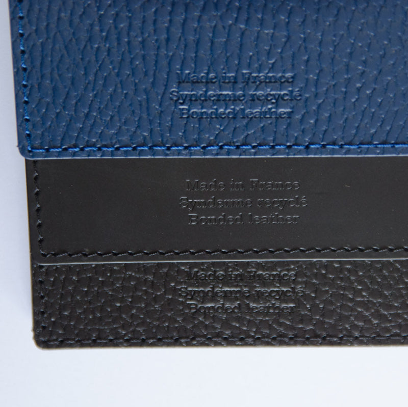 Porte-cartes 2 encoches en cuir recyclé ♻️ personnalisé fabrication France 🇫🇷