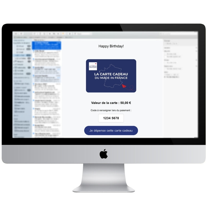 Carte cadeau version digitale (envoi par email) 🇫🇷- Le Cadeau Français