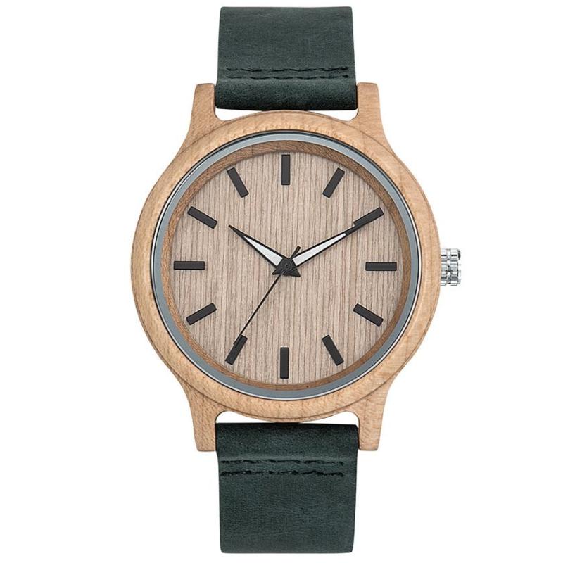 Montre publicitaire en bois personnalisée