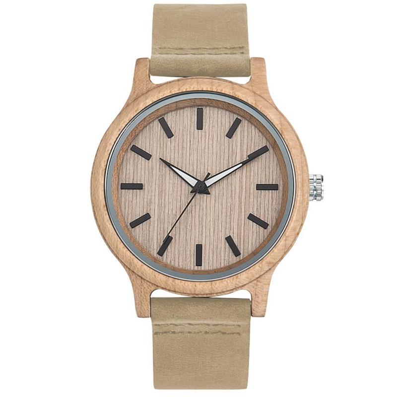 Montre publicitaire en bois personnalisée