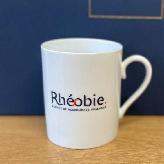 Mug publicitaire porcelaine Made in France personnalisé Rhéobie