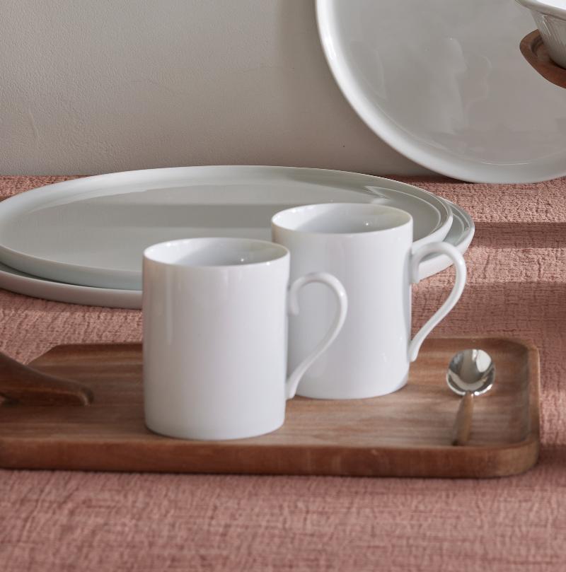 Mug cylindrique 30 cl en porcelaine