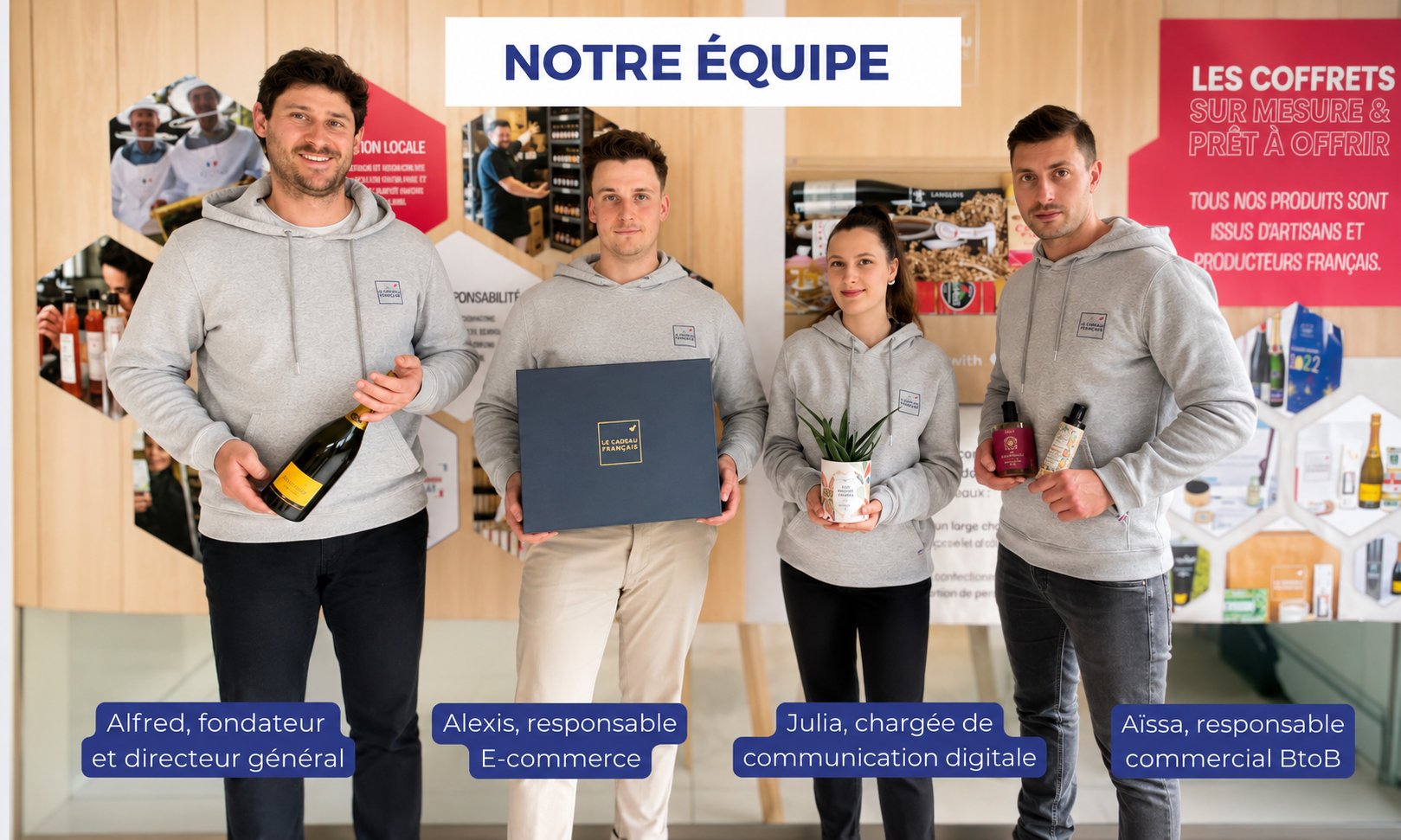 Notre équipe - Le Cadeau Français