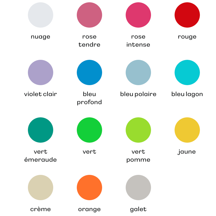 Nuancier des coloris au choix - m&ms personnalisables - Le Cadeau Français