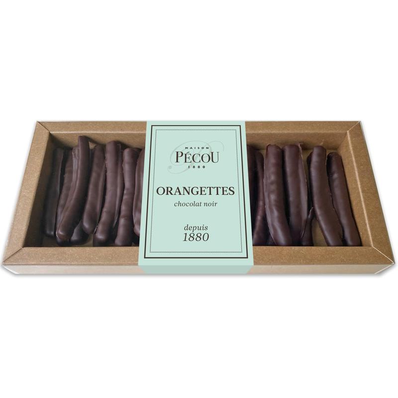 Orangettes confites au chocolat noir 150g Maison Pécou® fabrication France 🇫🇷-Le Cadeau Français®