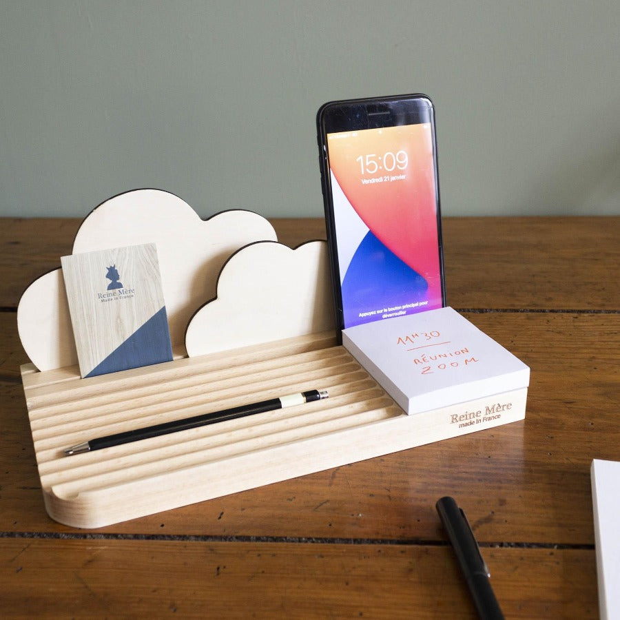 Organiseur de bureau en bois Reine Mère®