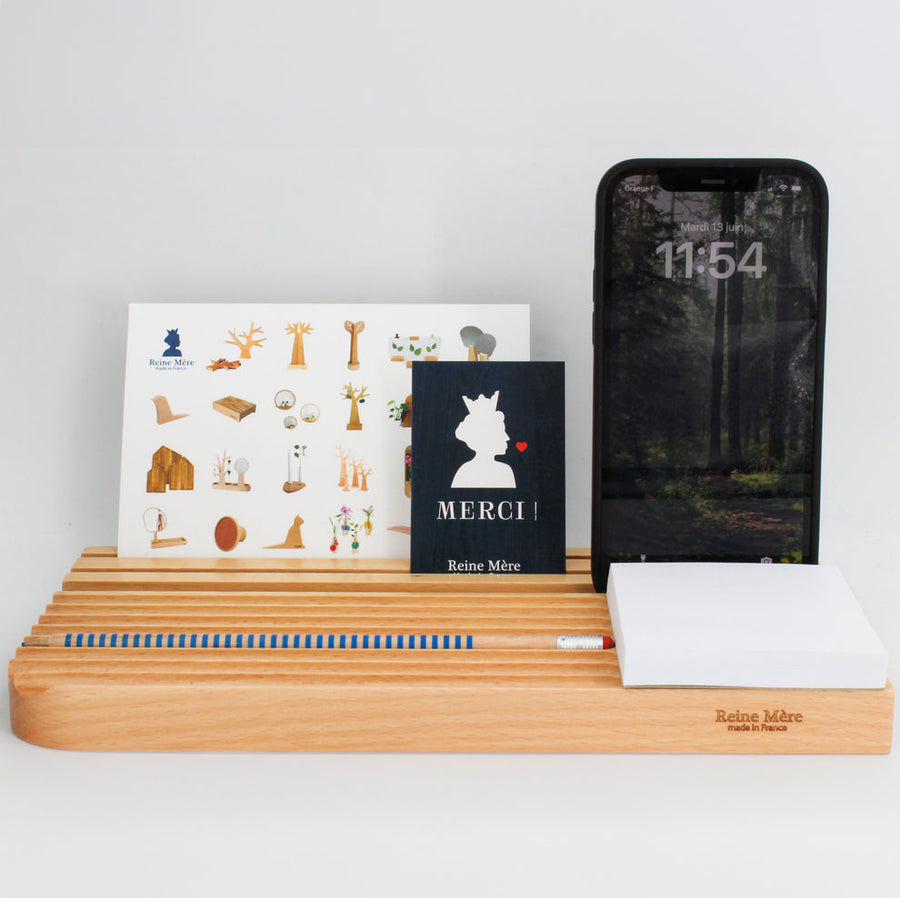 Organiseur de bureau en bois Reine Mère®
