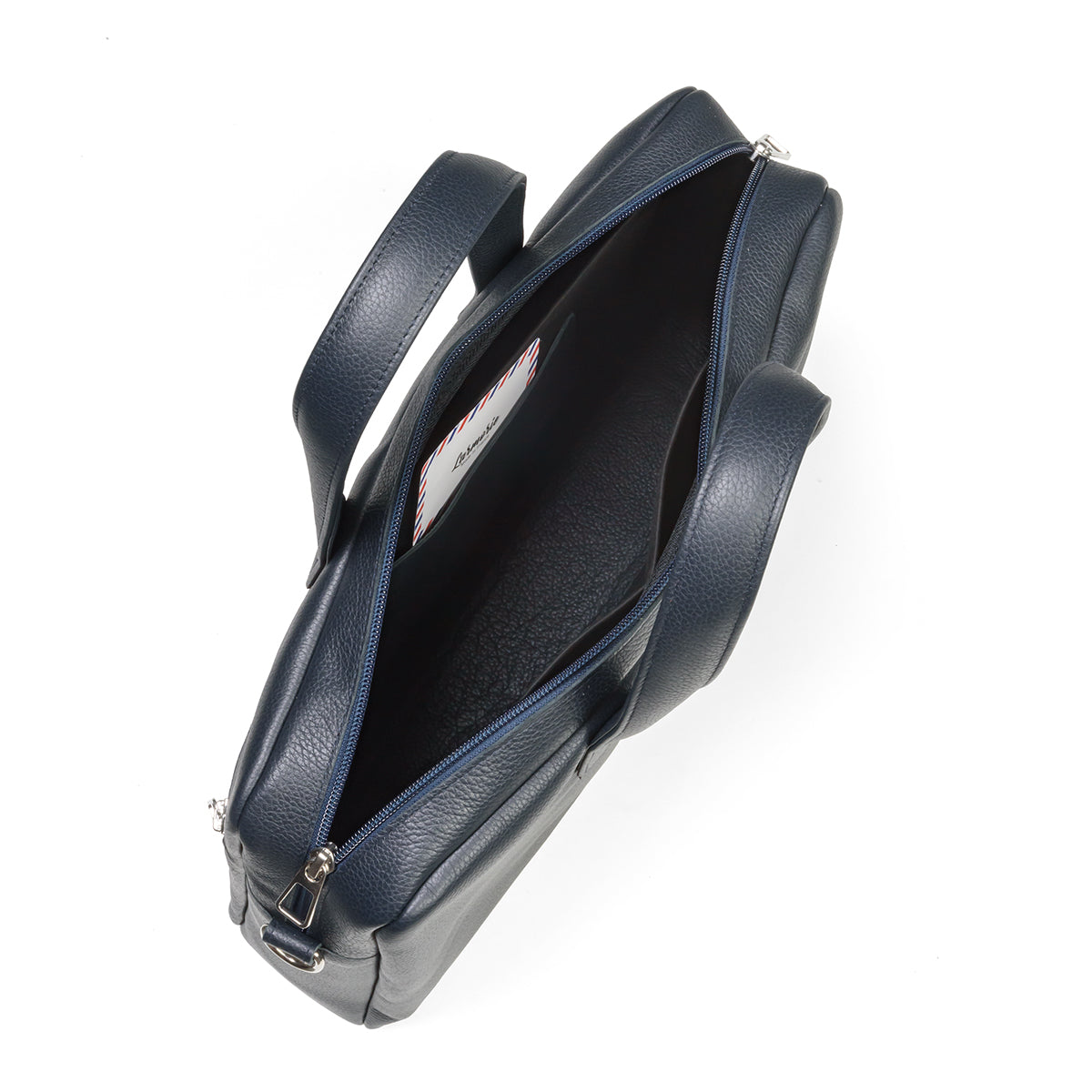 Sacoche ordinateur en cuir grainé ANTOINE Larmorie®