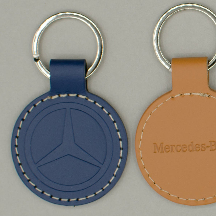 Porte-clés rond en cuir recyclé ♻️ personnalisé fabriqué en 🇫🇷