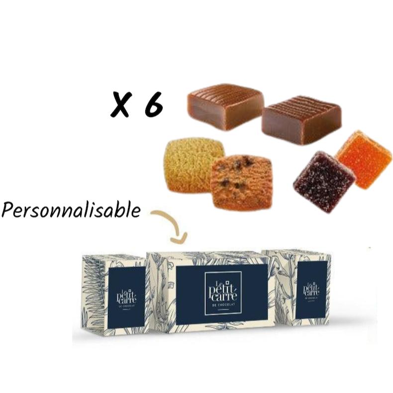 Grande papillote 6 friandises personnalisée
