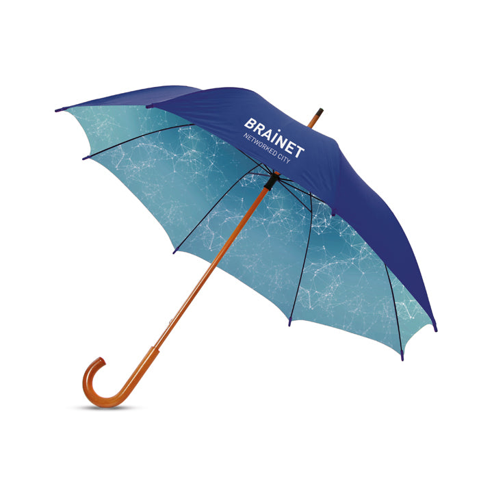 Parapluie de ville en polyester recyclé Made in France 100% personnalisable