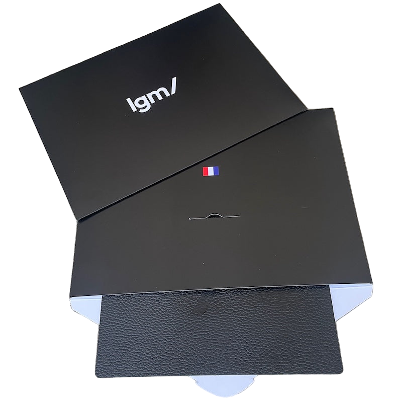 Tapis de souris en cuir recyclé personnalisé ADVITAM - Le Cadeau Français