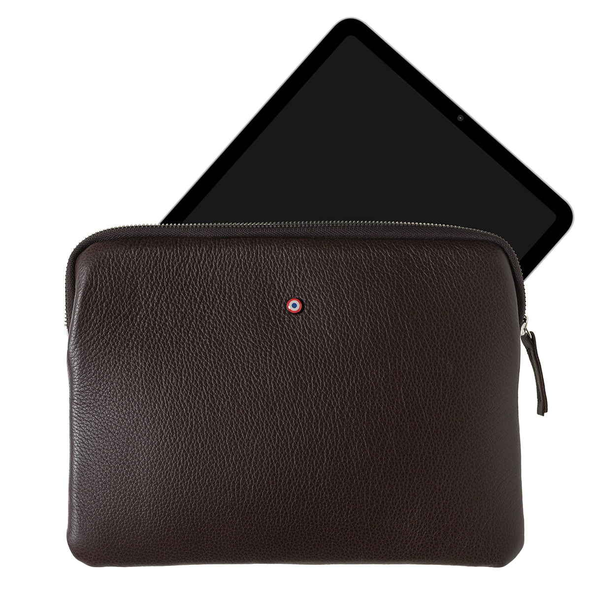 Pochette d'Ipad GUILLAUME en cuir grainé Larmorie®