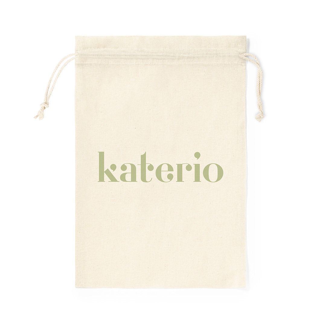 Pochon en coton avec cordon de serrage