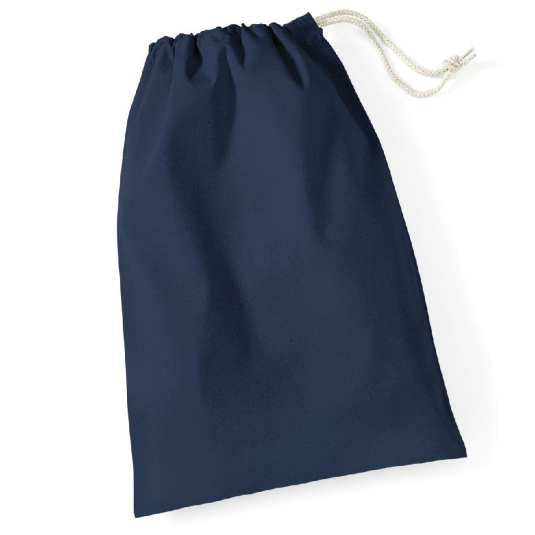 Pochon en coton Bleu Marine personnalisable