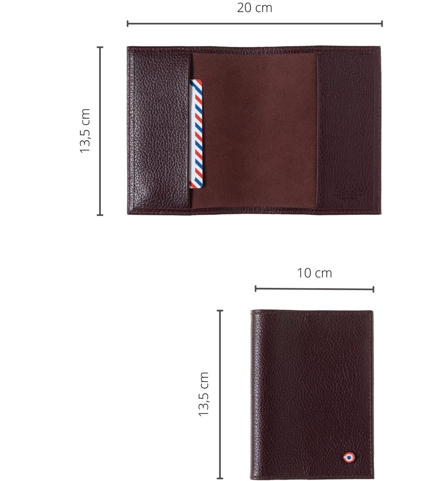 Porte-Passeport LOUIS en cuir Larmorie®