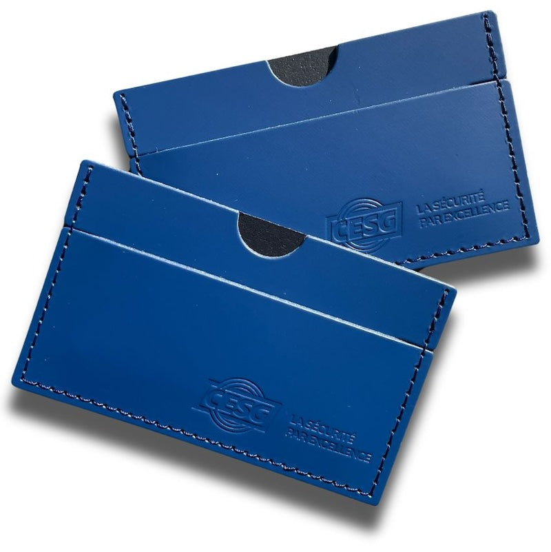 Porte-cartes 2 encoches en cuir recyclé ♻️