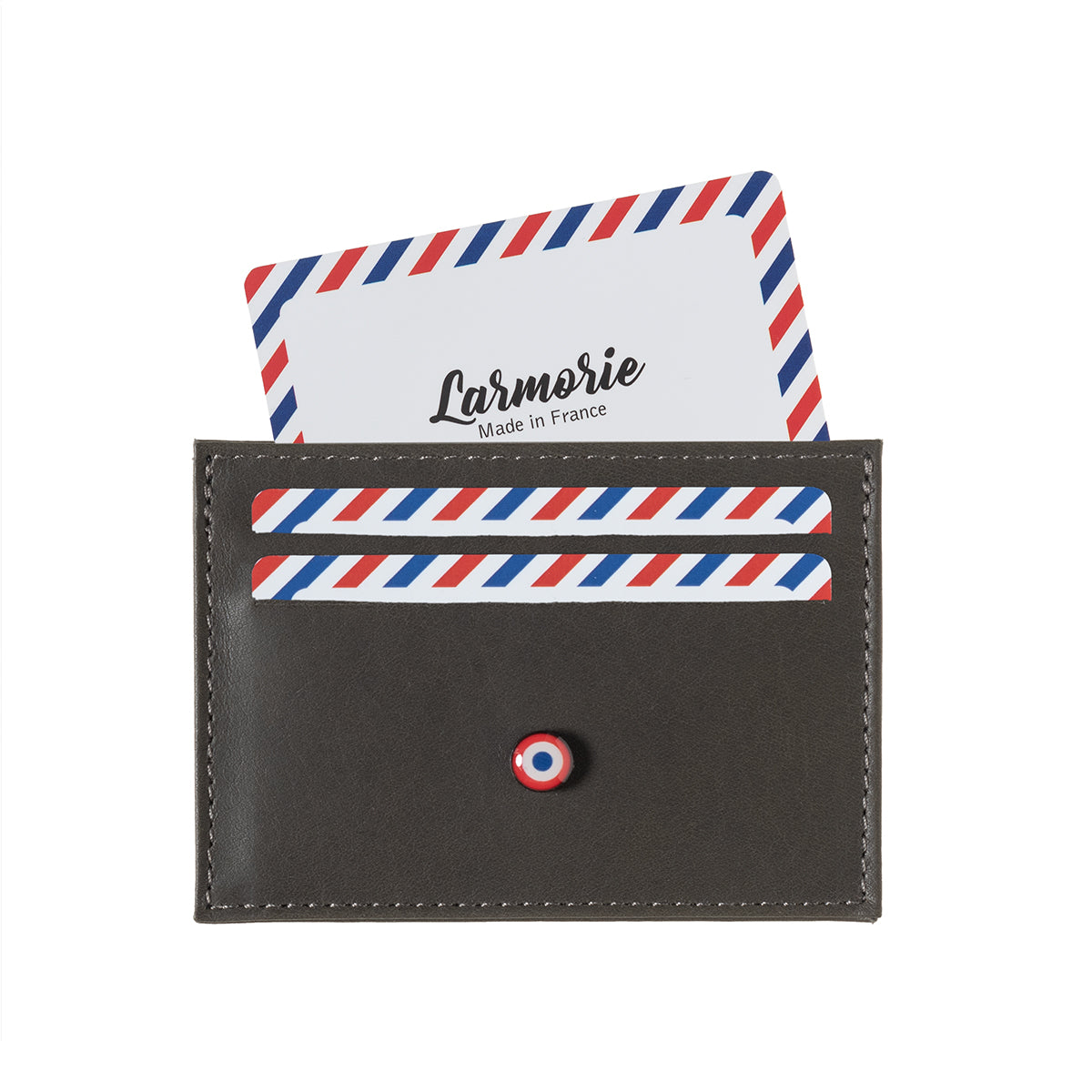 Porte-cartes en cuir tannage végétal Georges 2.0 Larmorie®