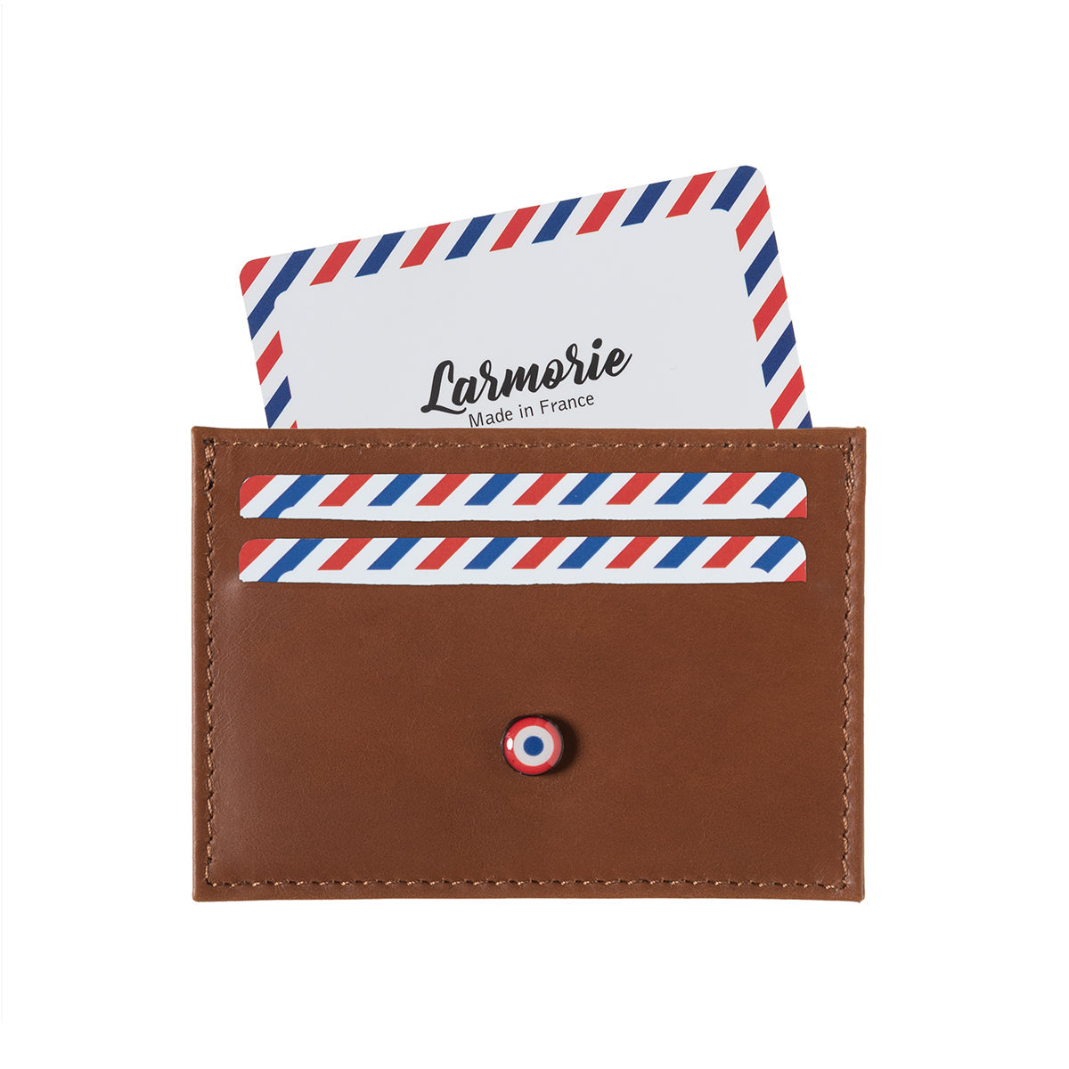 Porte-cartes en cuir tannage végétal Georges 2.0 Larmorie®