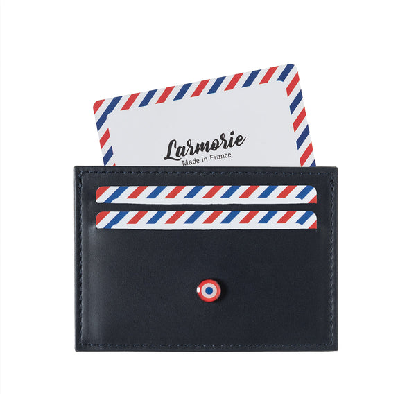 Porte-cartes en cuir tannage végétal Georges 2.0 Larmorie® Made in France