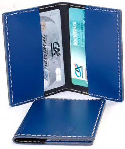 Porte-cartes pliant 2 encoches en cuir recyclé♻️