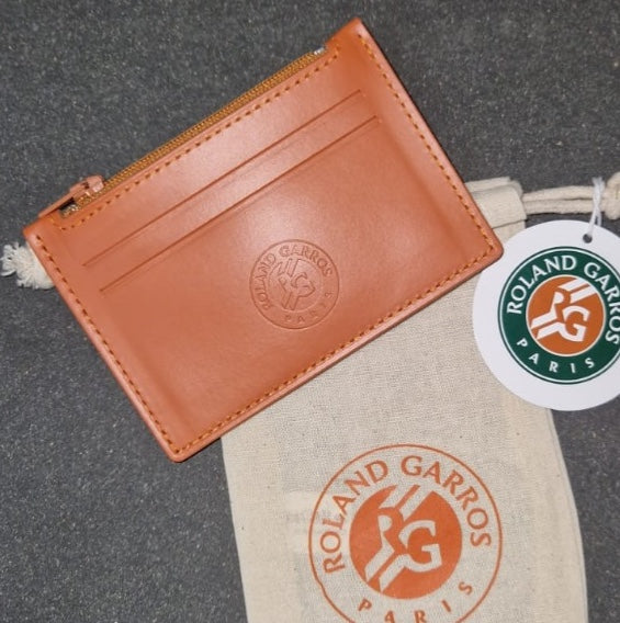 Porte-cartes avec compartiment zippé en cuir recyclé personnalisable - Le Cadeau Français