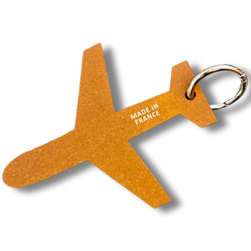 Porte-clés Avion en cuir recyclé♻️ personnalisable Le Cadeau Français