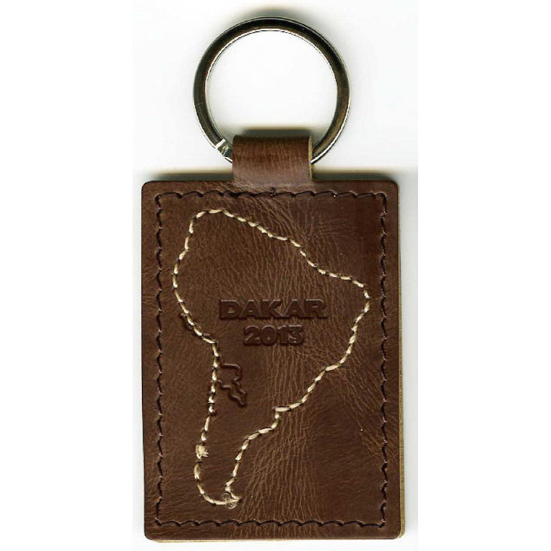 Porte-clés rectangle en cuir recyclé ♻️