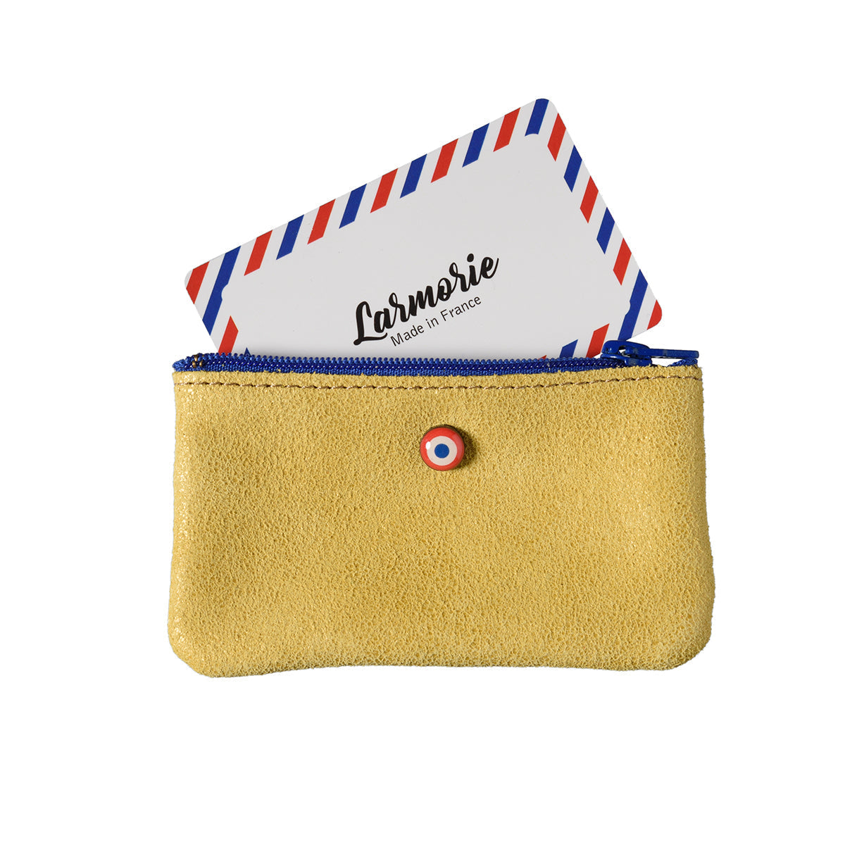 Porte-monnaie en cuir de vachette upcyclé EMILE Larmorie®