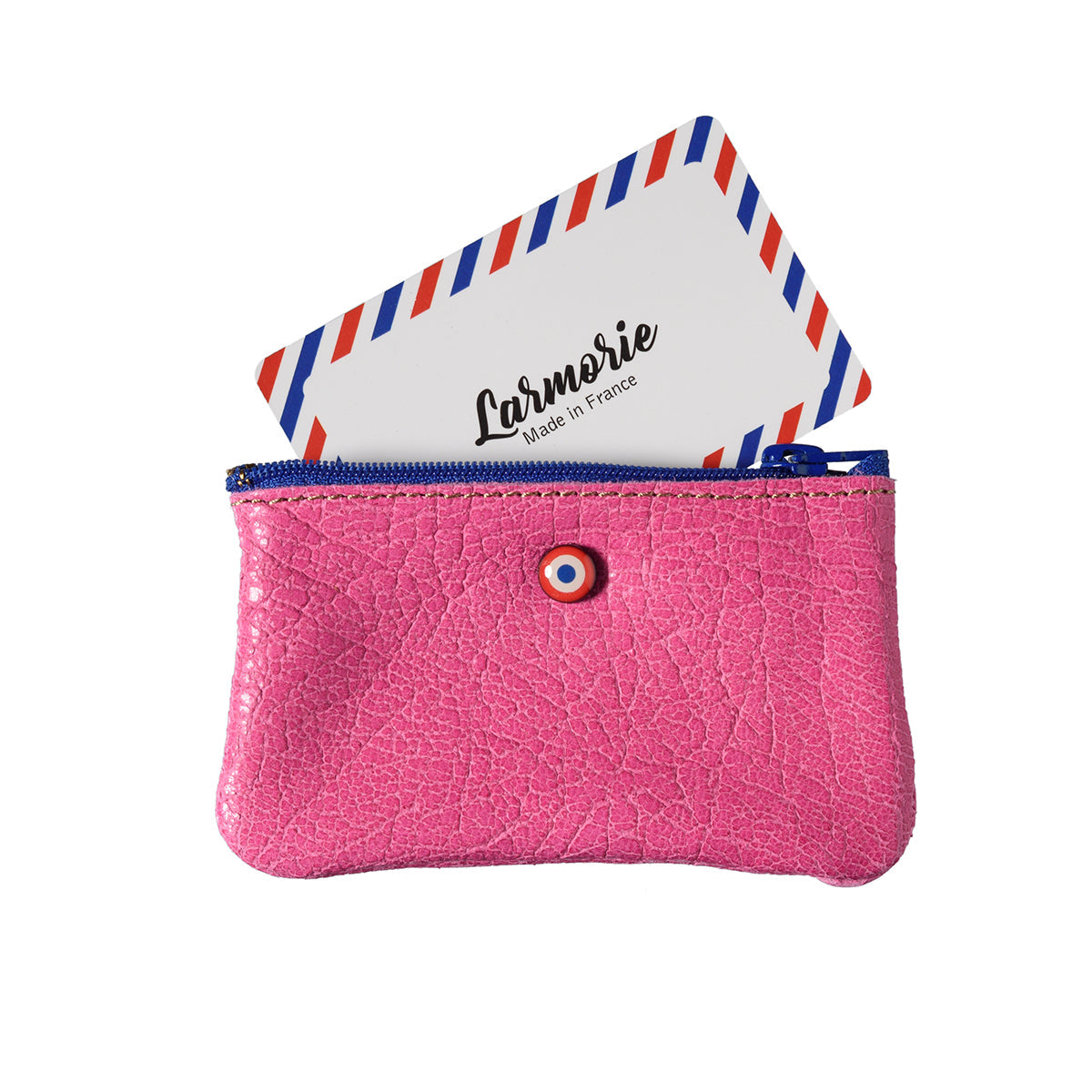 Porte-monnaie en cuir de vachette upcyclé EMILE Larmorie®