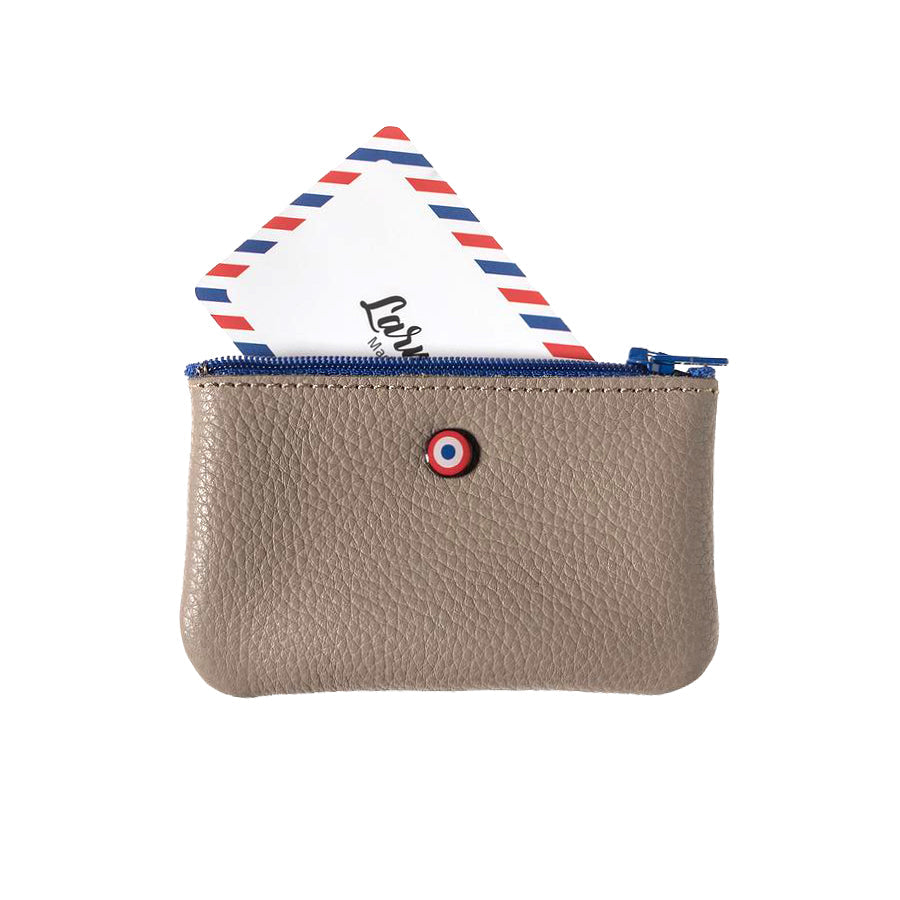 Porte-monnaie en cuir de vachette upcyclé EMILE Larmorie®