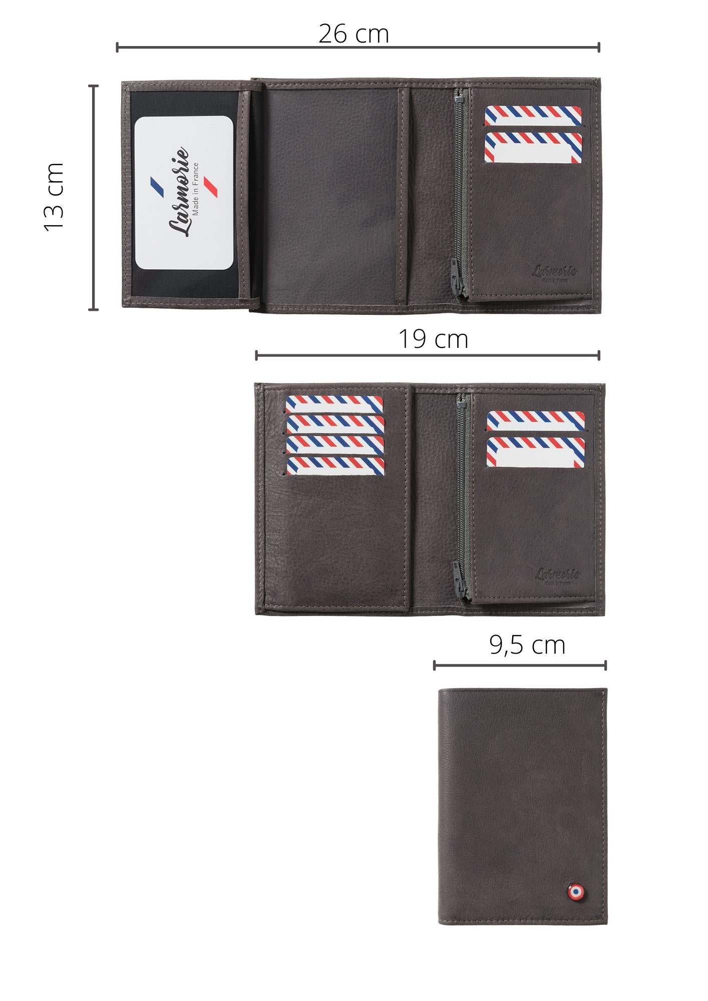 Portefeuille VICTOR en cuir Larmorie