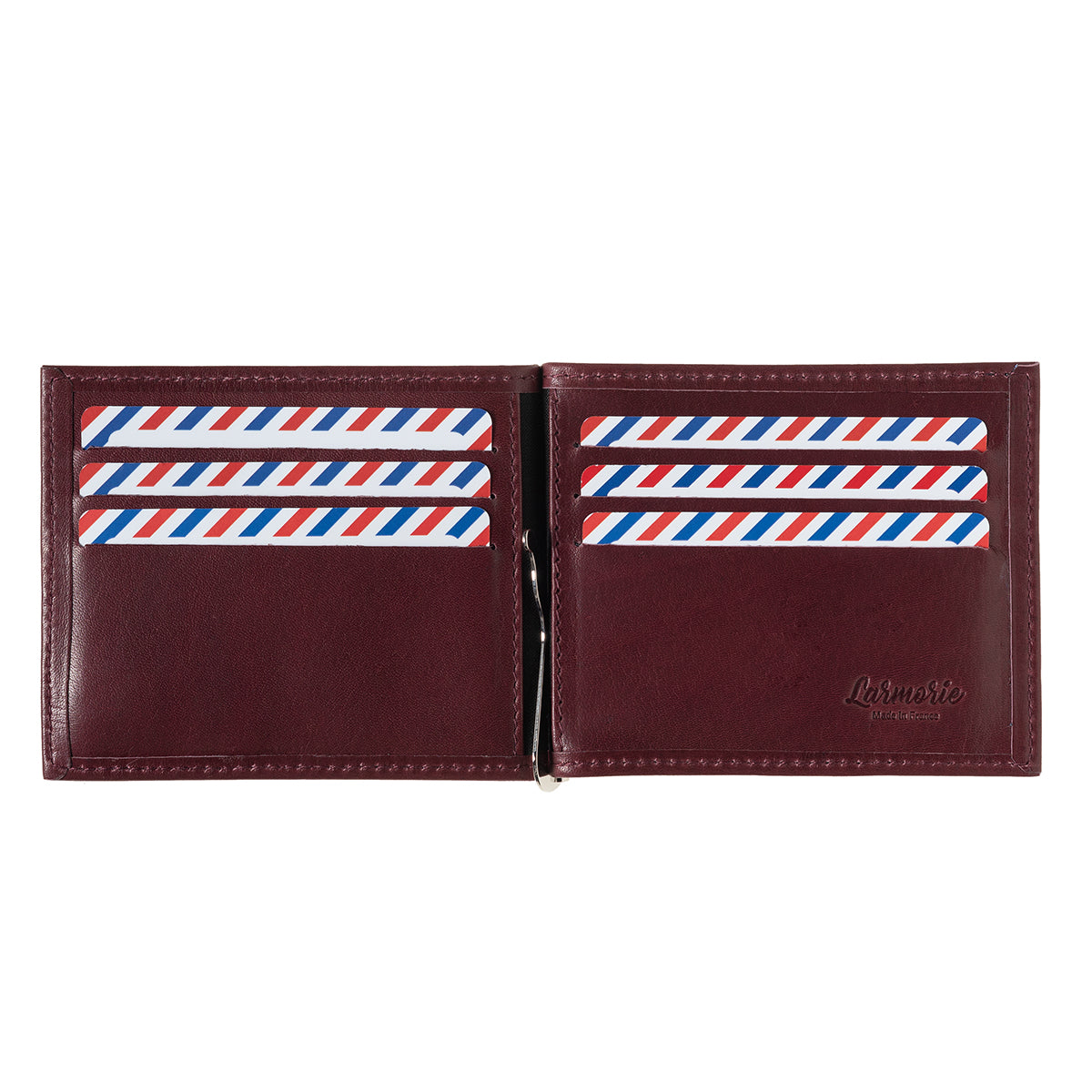 Portefeuille en cuir avec pince à billets HECTOR Larmorie®