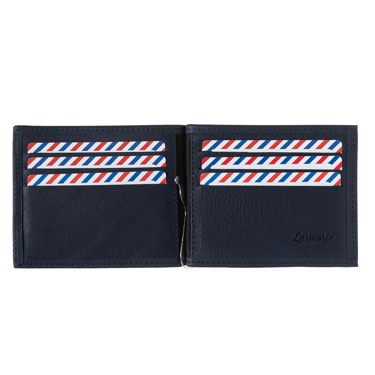 Portefeuille en cuir avec pince à billets HECTOR Larmorie®